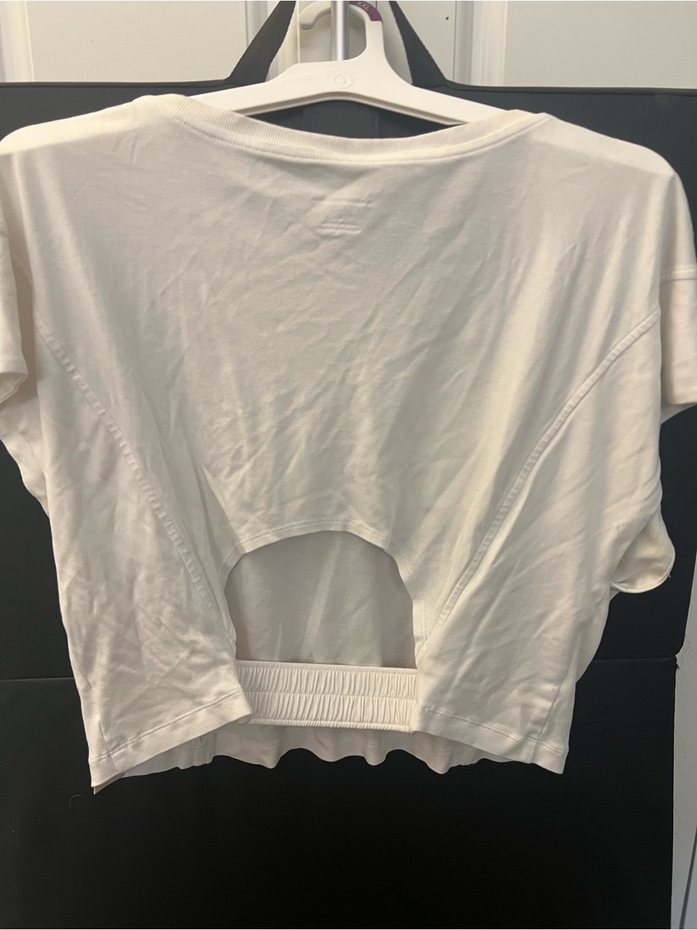 Anthropologie White Relaxed Boxy Short-Sleeve Tee